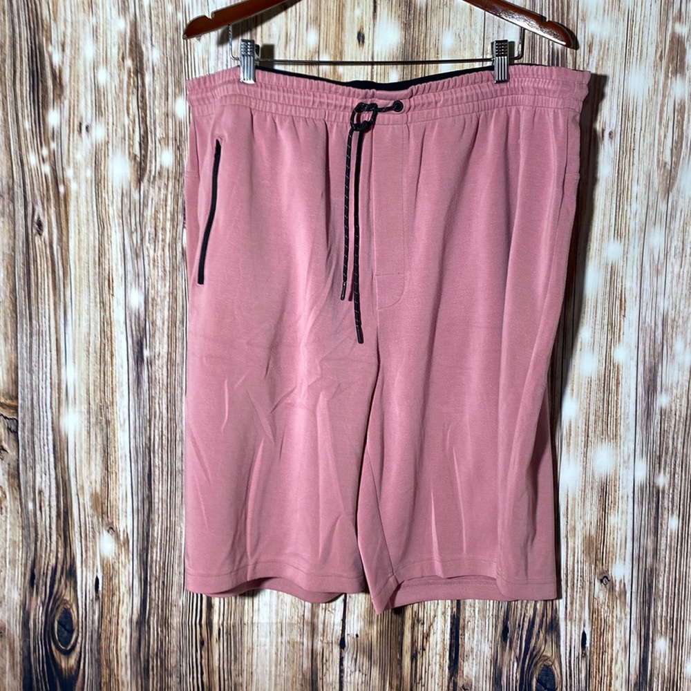 Men's DXL Society of One Casual Drawstring 2XL Zip Pockets Salmon 2XL Shorts